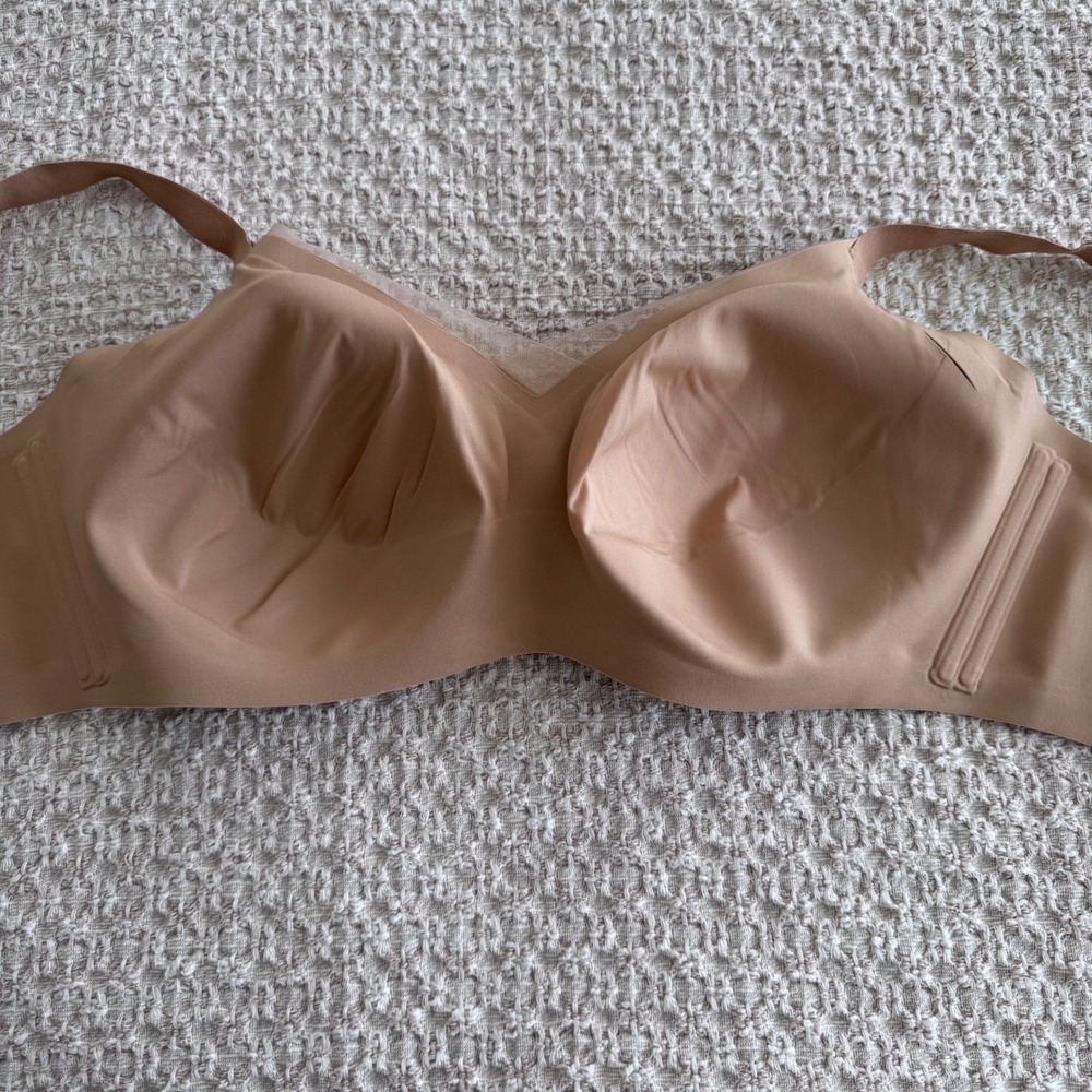 Honeylove Silhouette Bra 1X 40C/D Tan Nude Wire Free Seamless Support - Picture 3 of 4